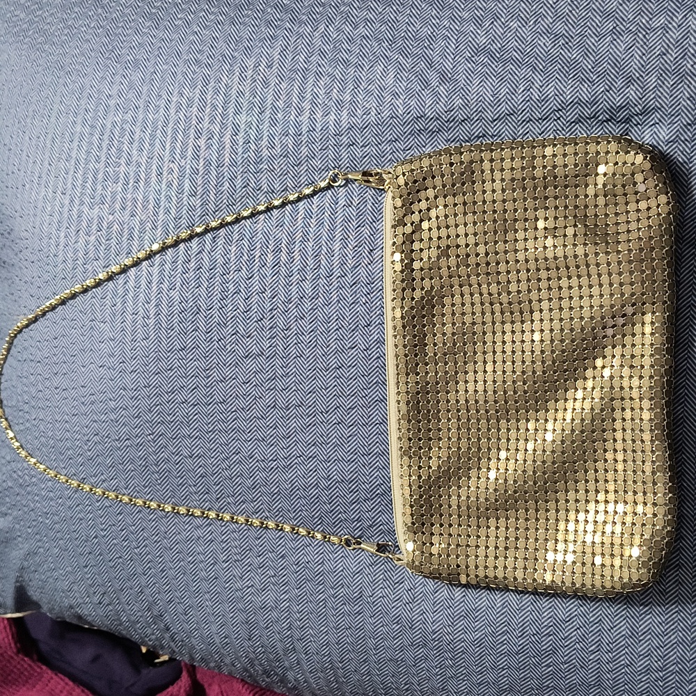Bijoux Terner silver metal mesh purse